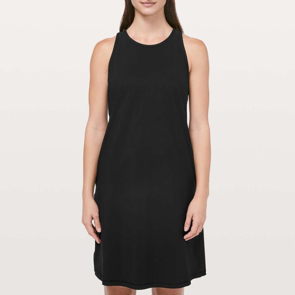 Lululemon Early Morning Dress Black, women's size 4